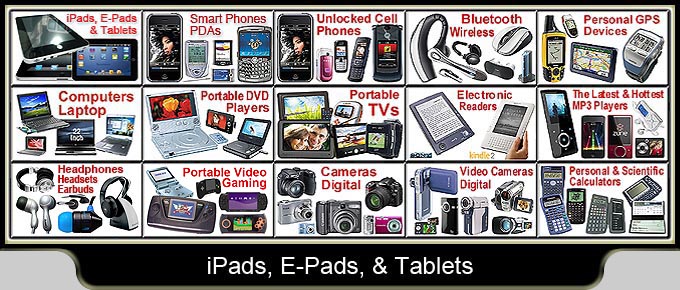 iPads, Epads, Tablets, Portable Tablet Computers